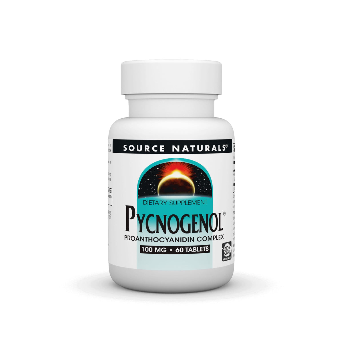 Source Naturals Pycnogenol en botella de tabletas para uso diario.