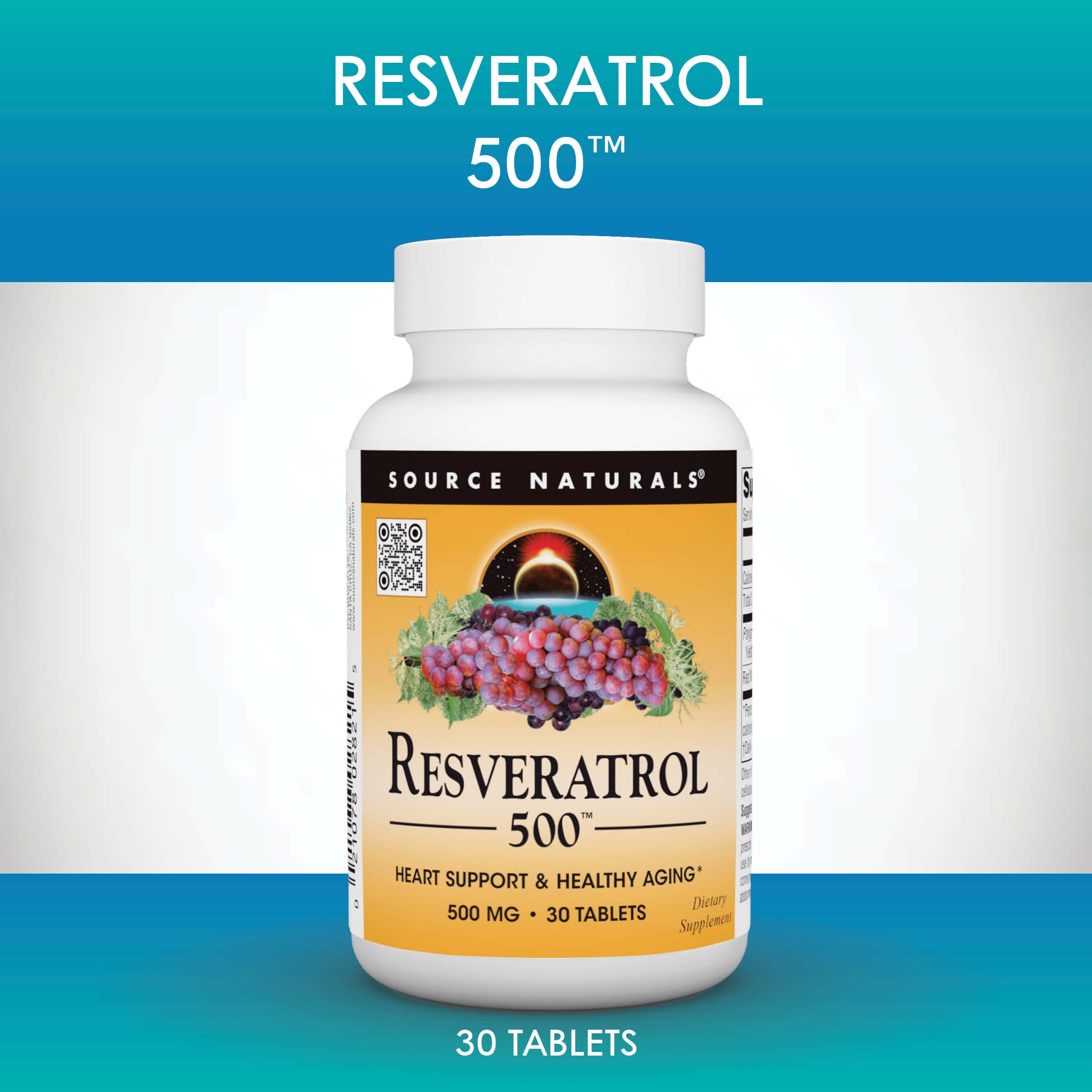 Source Naturals Resveratrol 550, dosis diaria para rutina de bienestar.