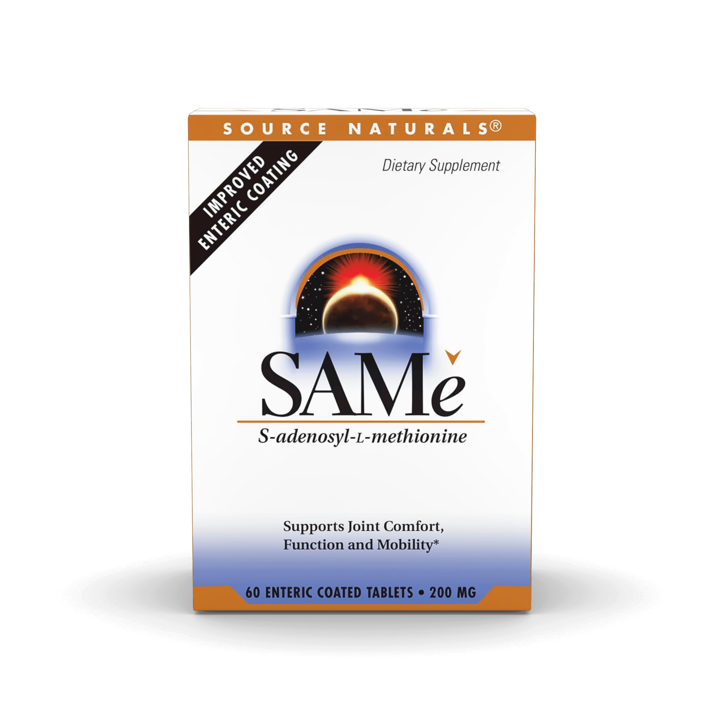 Source Naturals SAMe: bote de tabletas para comodidad articular.