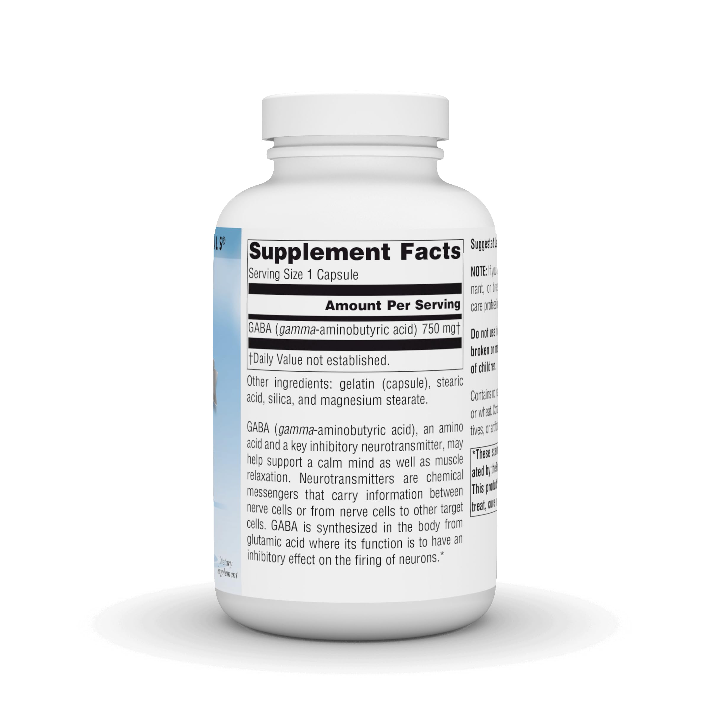 Source Naturals Serene Science GABA: cápsulas fáciles de tomar para serenidad mental.