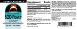 Source Naturals SOD Power dosis-diaria recomendada para conveniencia y consistencia.