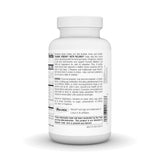 Source Naturals Theanine Serene etiqueta cercana, destacando ingredientes y beneficios para equilibrio cuerpo-mente