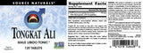 Source Naturals Tongkat Ali en mano: tableta para consumo diario.