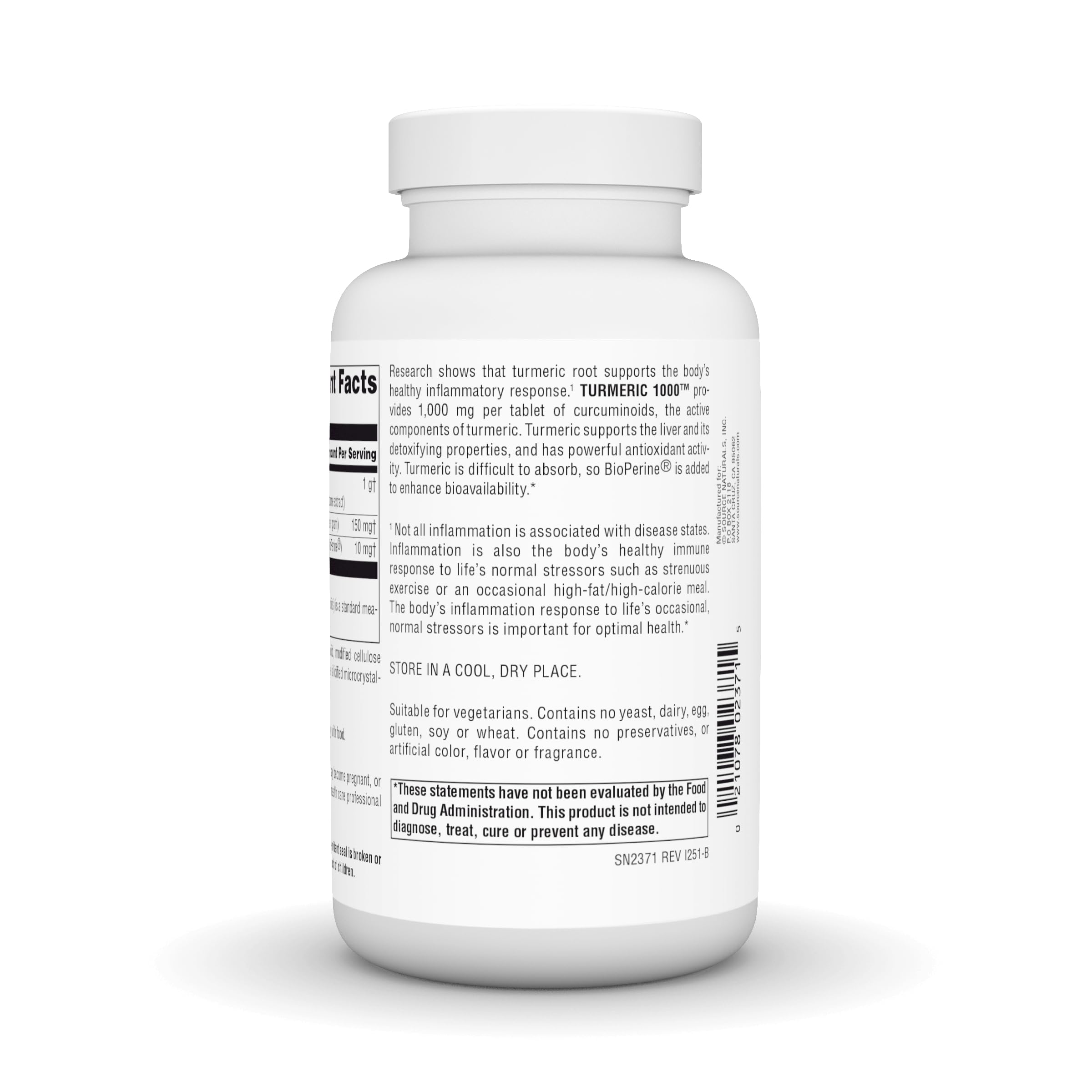 Source Naturals Turmeric 1000 uso diario con alimentos, posible apoyo diario