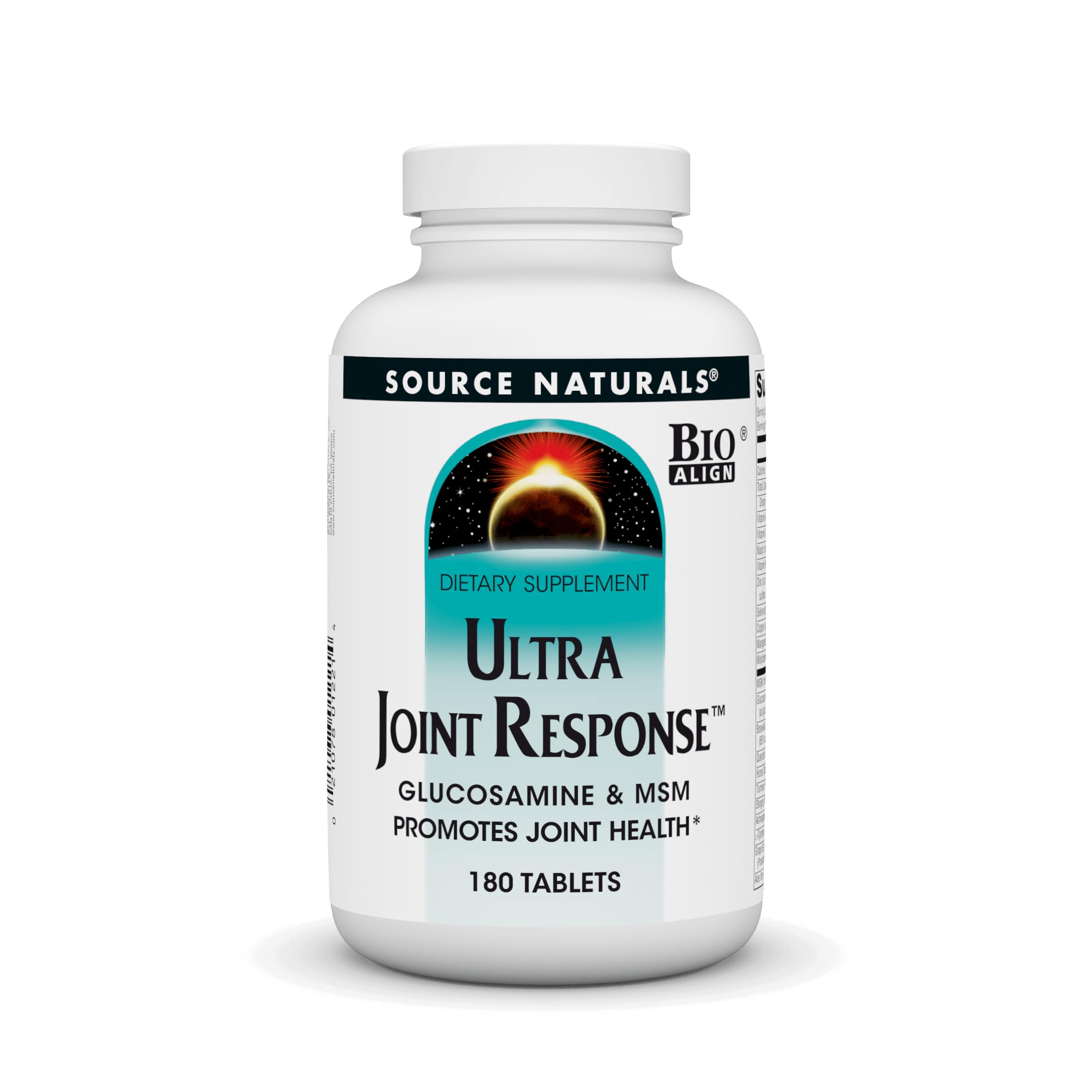 Source Naturals Ultra Joint Response: botella vista, posible apoyo a la movilidad articular.
