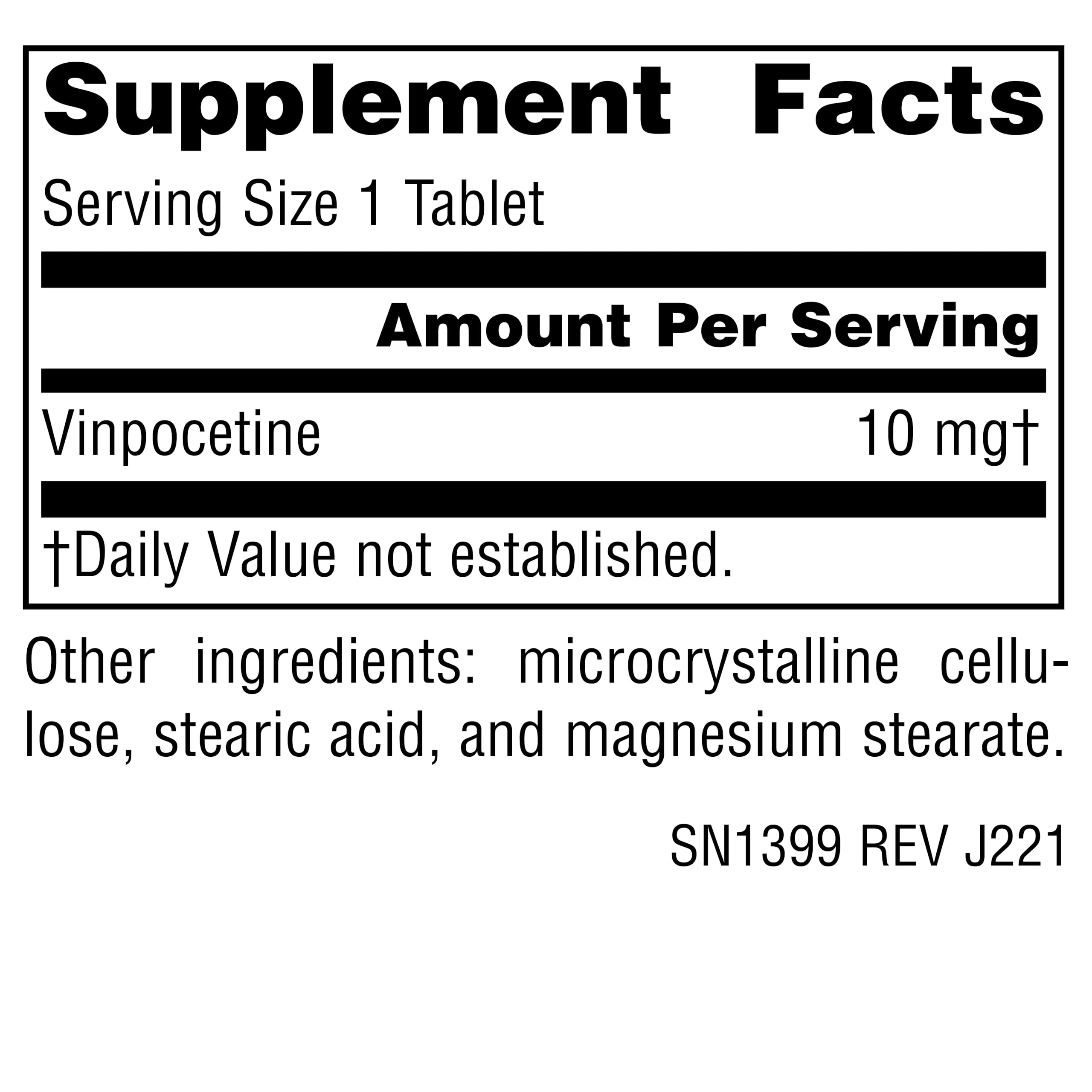 Dosis diaria recomendada de Vinpocetina para un plan de uso.