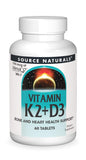 Source Naturals Vitamina K2+D3 en bote, suplemento para apoyo óseo y cardiovascular