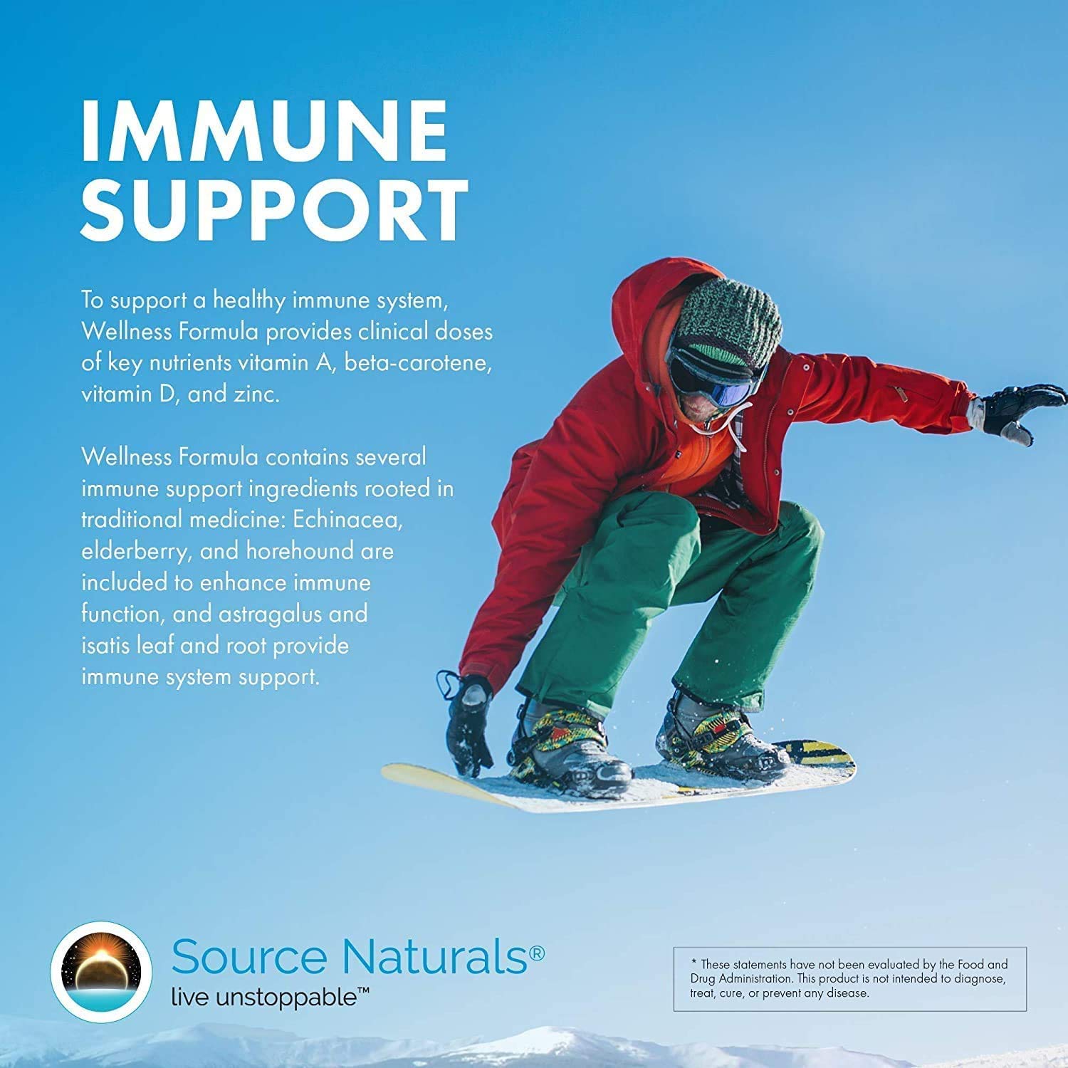 Source Naturals Wellness Formula, presentación en envase, confianza en una solución premium.