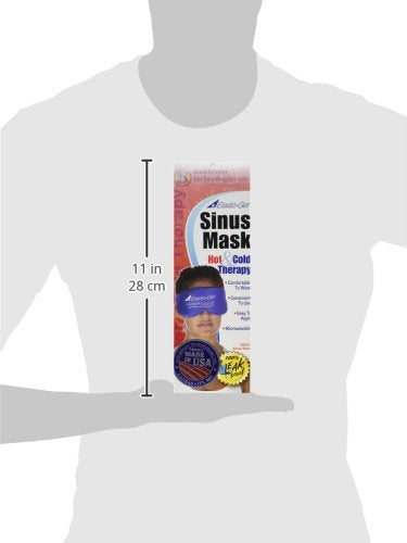 Southwest Technologies SM301 Elasto-Gel Sinus Mask, aplicación sobre la cara para confort diario.