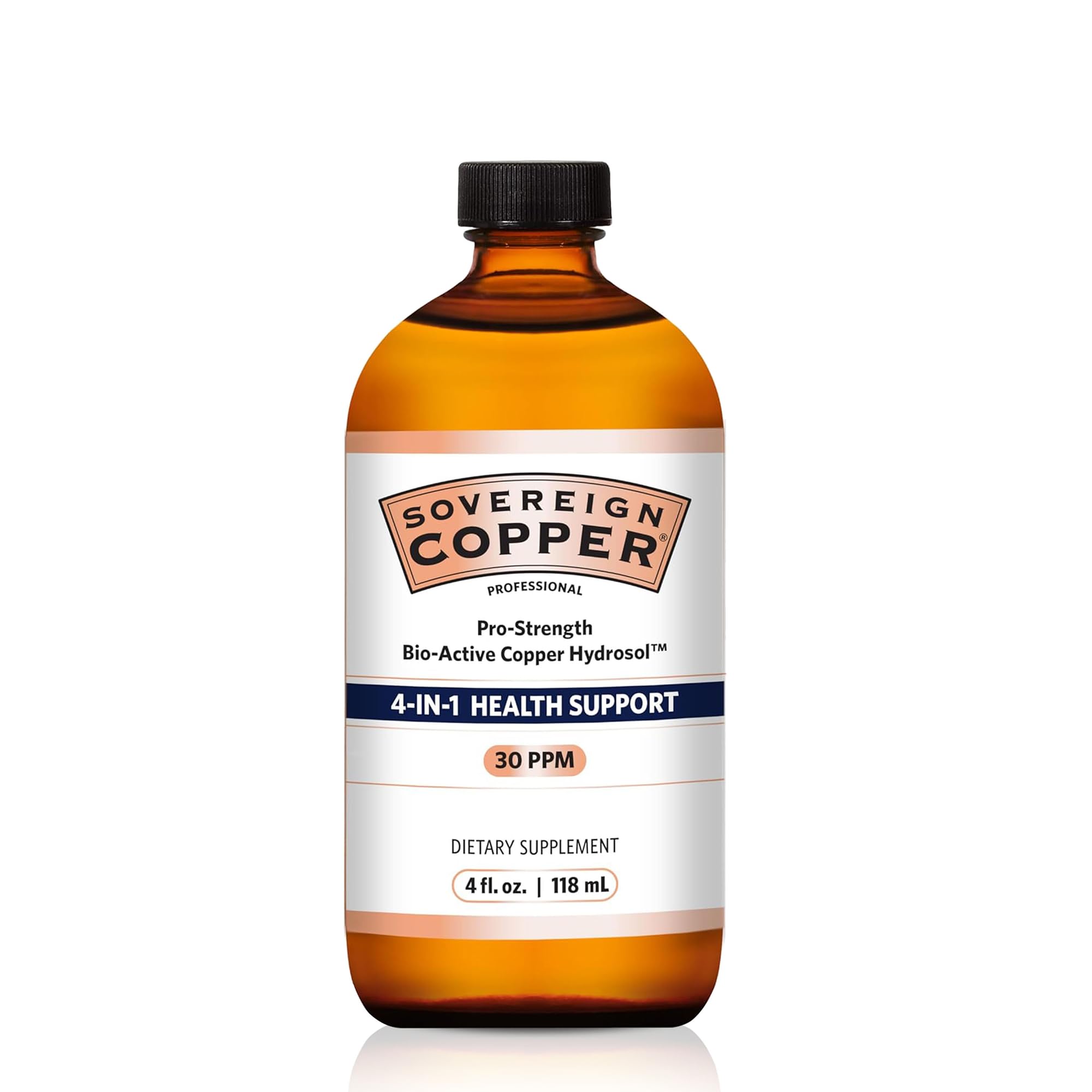 Sovereign Copper Pro-Strength botella con gotero, apoyo diario para cabello y uñas
