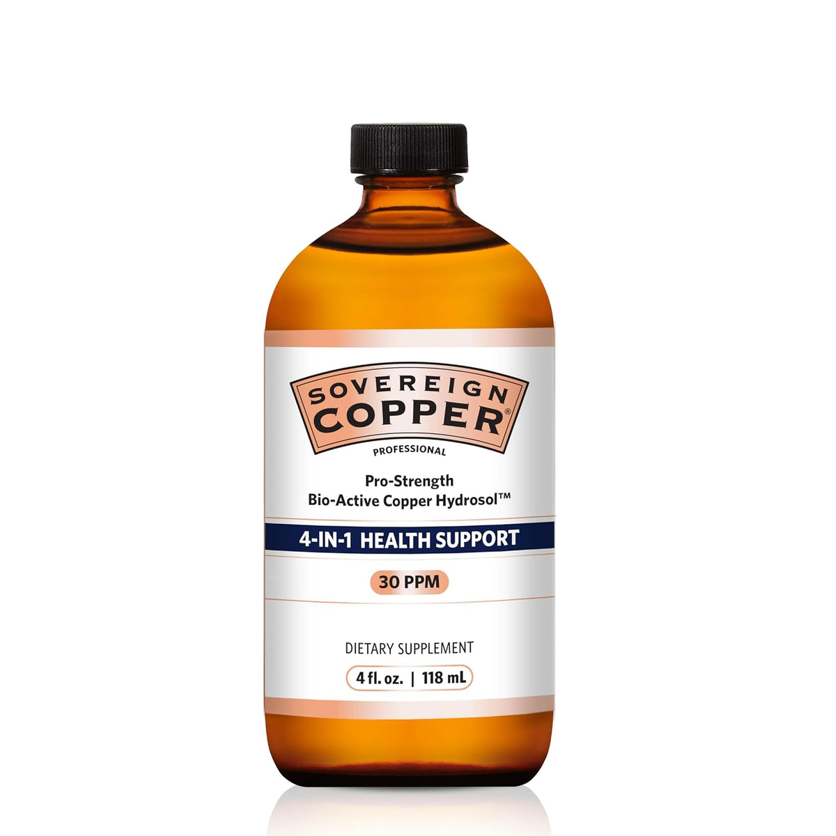 Sovereign Copper Pro-Strength botella con gotero, apoyo diario para cabello y uñas