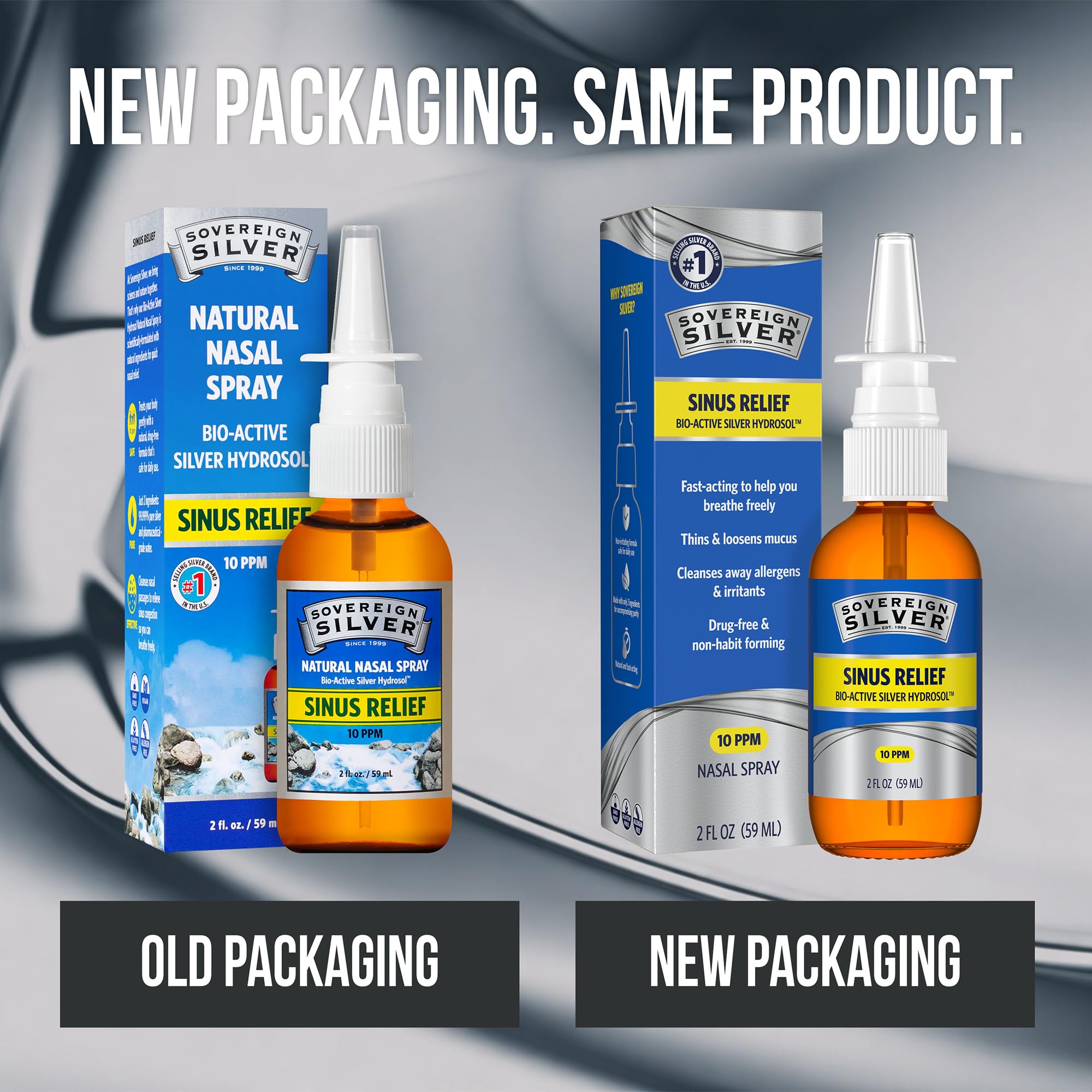 Sovereign Silver, enjuague nasal suave para limpiar pasajes nasales.