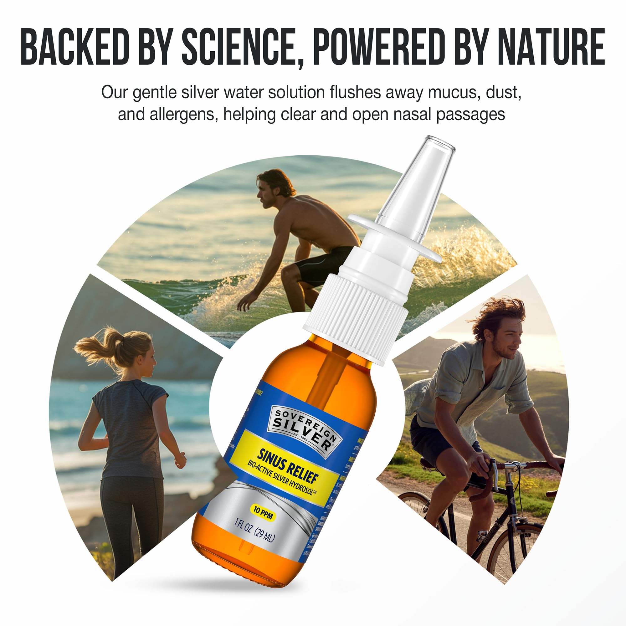 Sovereign Silver Spray Nasal: uso en adultos y niños para comodidad nasal