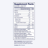 SoWell GLP-1 Protein Vanilla con cucharas medidoras para porciones consistentes.