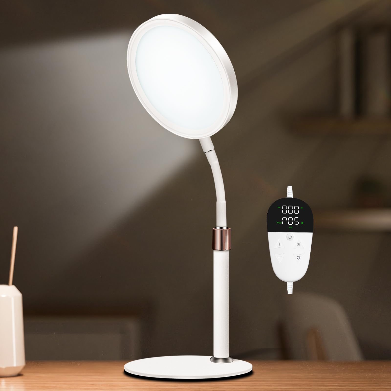 Sozapooty lampara-terapia 10000 lux, iluminación suave para días nublados.