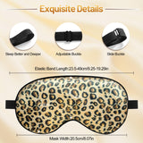 spacepower cinta ajustable leopardo, ajuste cómodo y seguro para dormir toda la noche