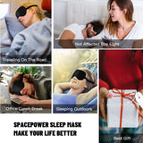 SpacePower máscara de dormir, perfecta para dormir en avión o coche