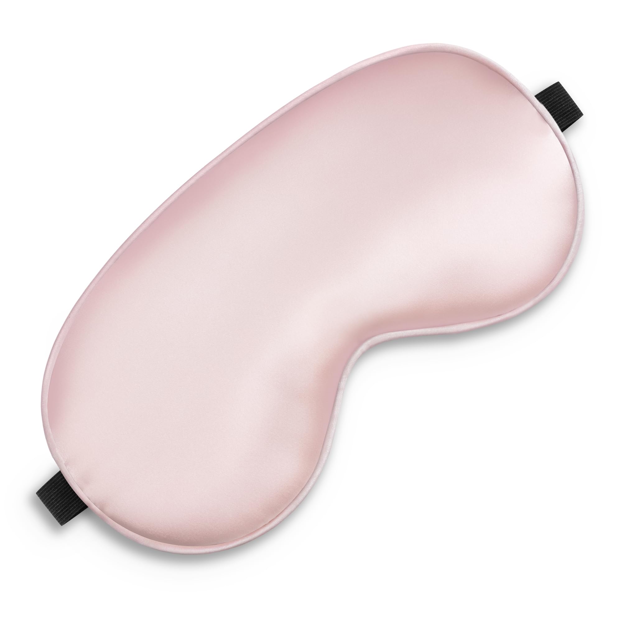 SpacePower mascarilla dormir seda rosa, ideal para bloquear la luz y favorecer el descanso.