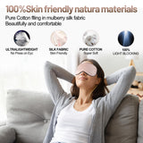 SpacePower mascarilla ojos seda rosa ideal para viajar