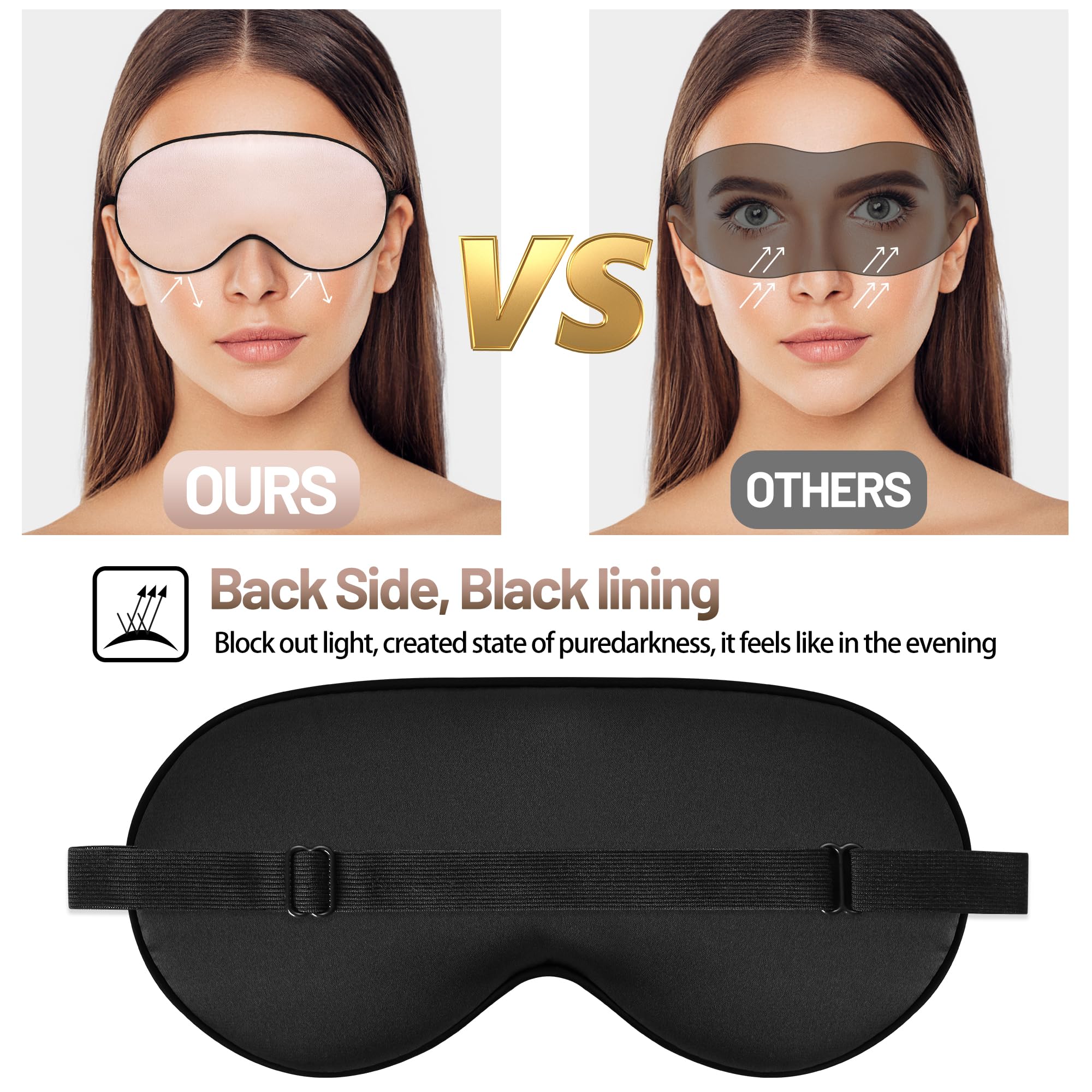 SpacePower mascarilla ojos rosa tela transpirable cuida la piel