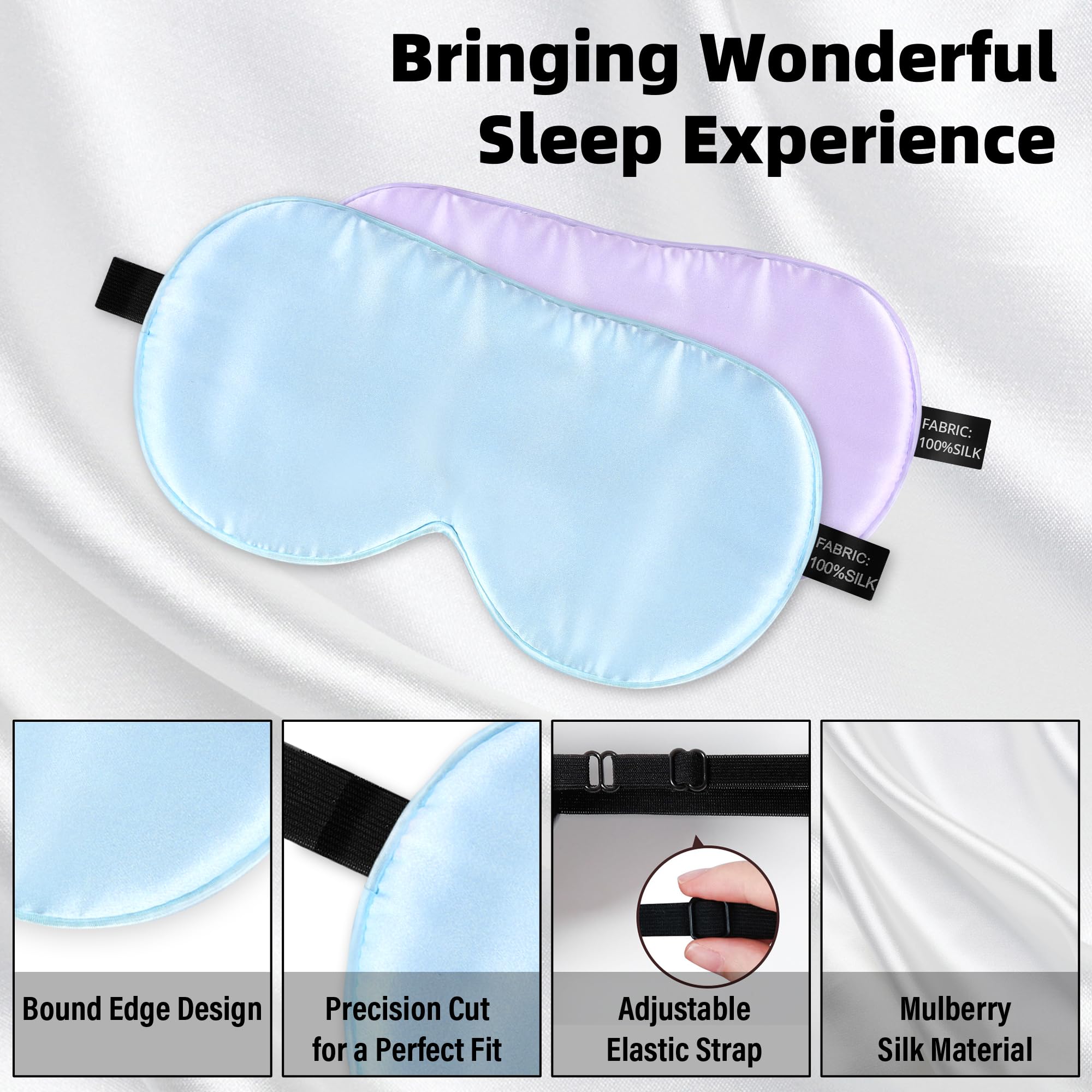 SpacePower mascarilla seda para niños, correa de ajuste flexible
