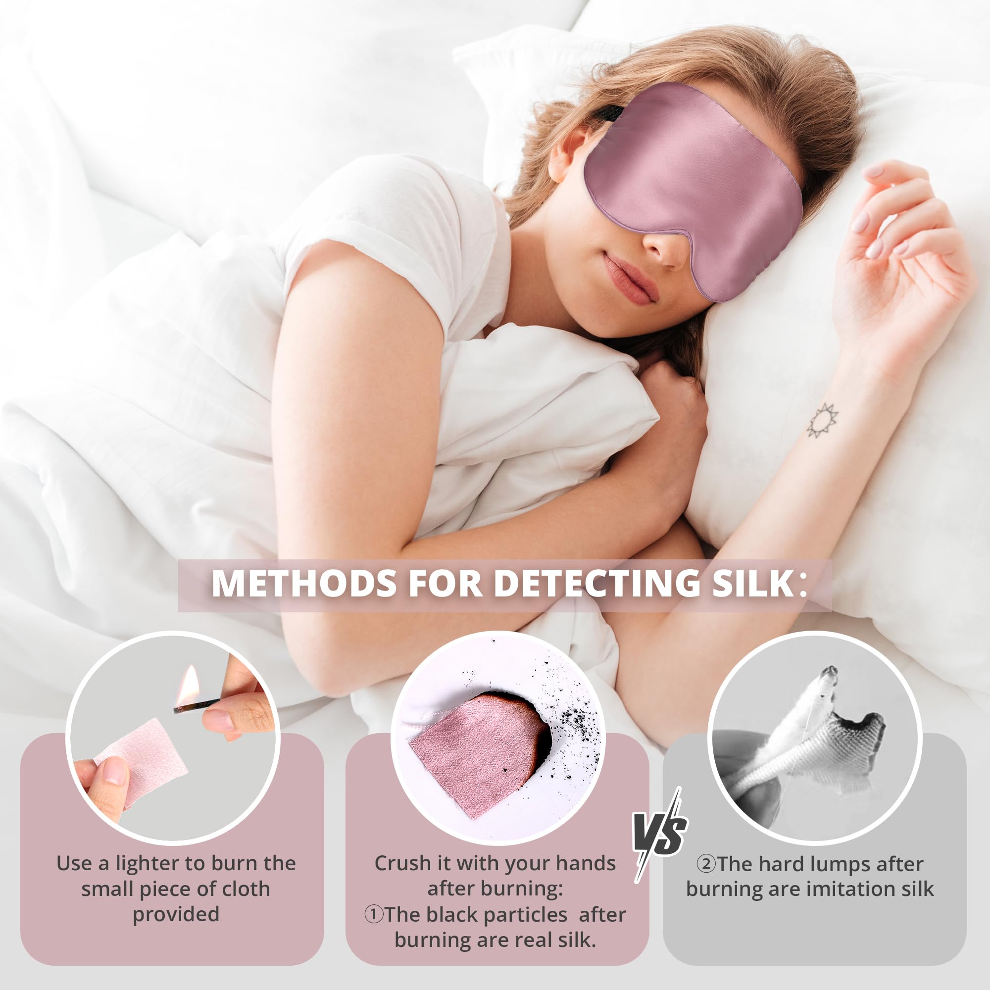 SpacePower mascarilla para dormir sin presión en oídos, ideal para dormir de lado.