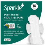 Sparkle compresas sanitarias ultrafinas con alas para mayor comodidad durante todo el día