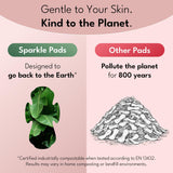 Sparkle ingredientes a base de plantas, sin cloro ni fragancias.