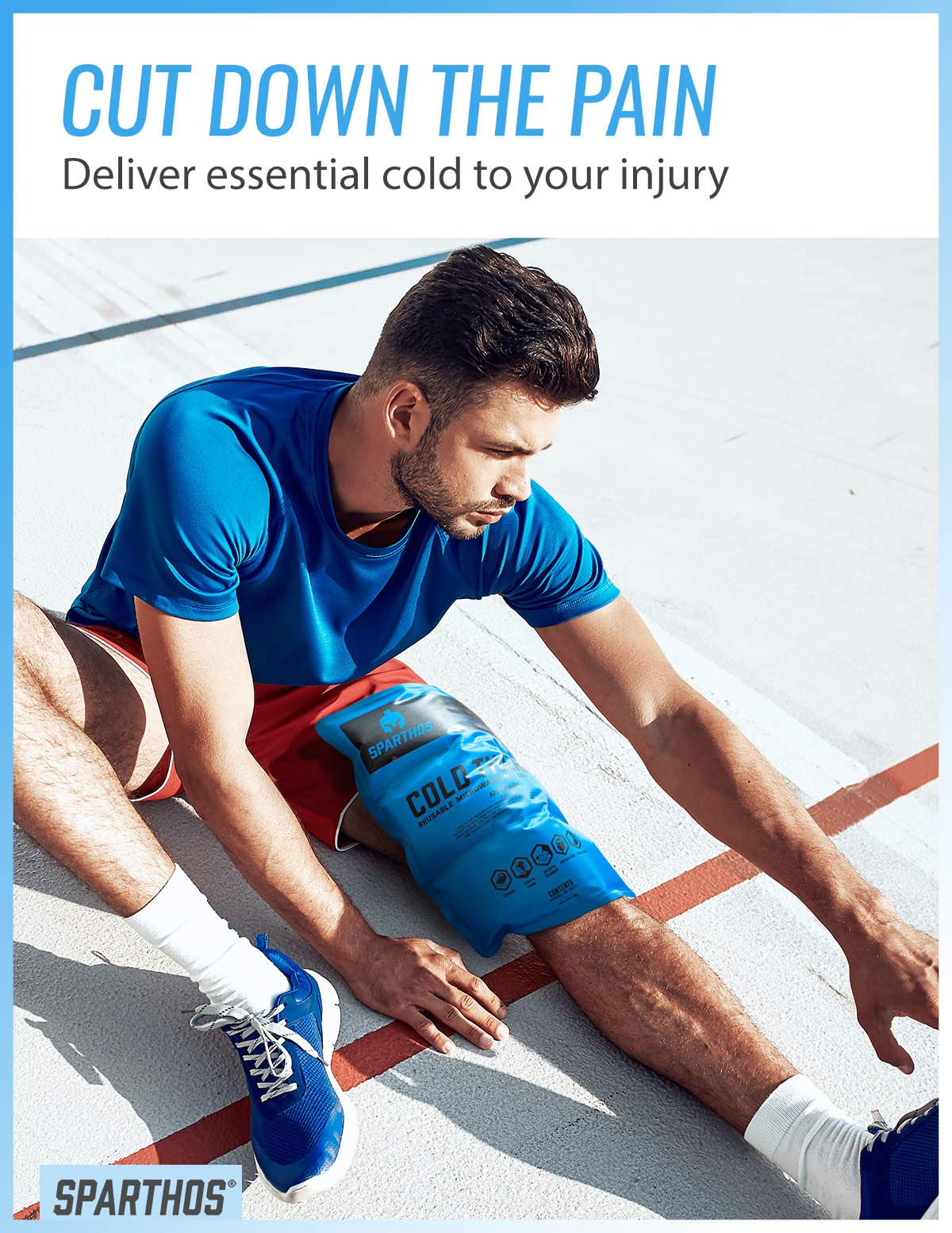 Sparthos bolsa-hielo-calor para terapia versátil en casa