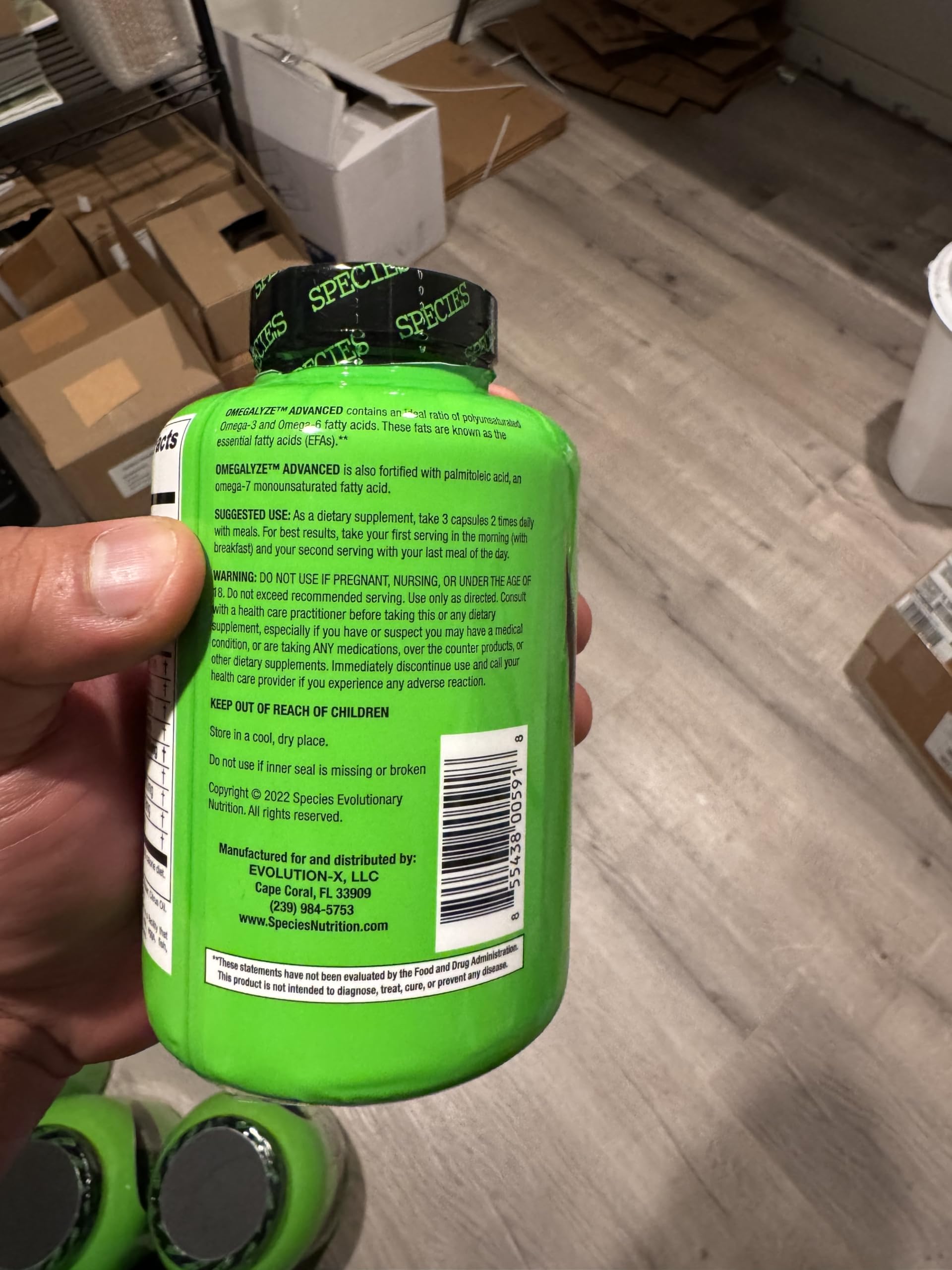 Species Nutrition Omegalyze: uso diario sugerido para estilo de vida activo