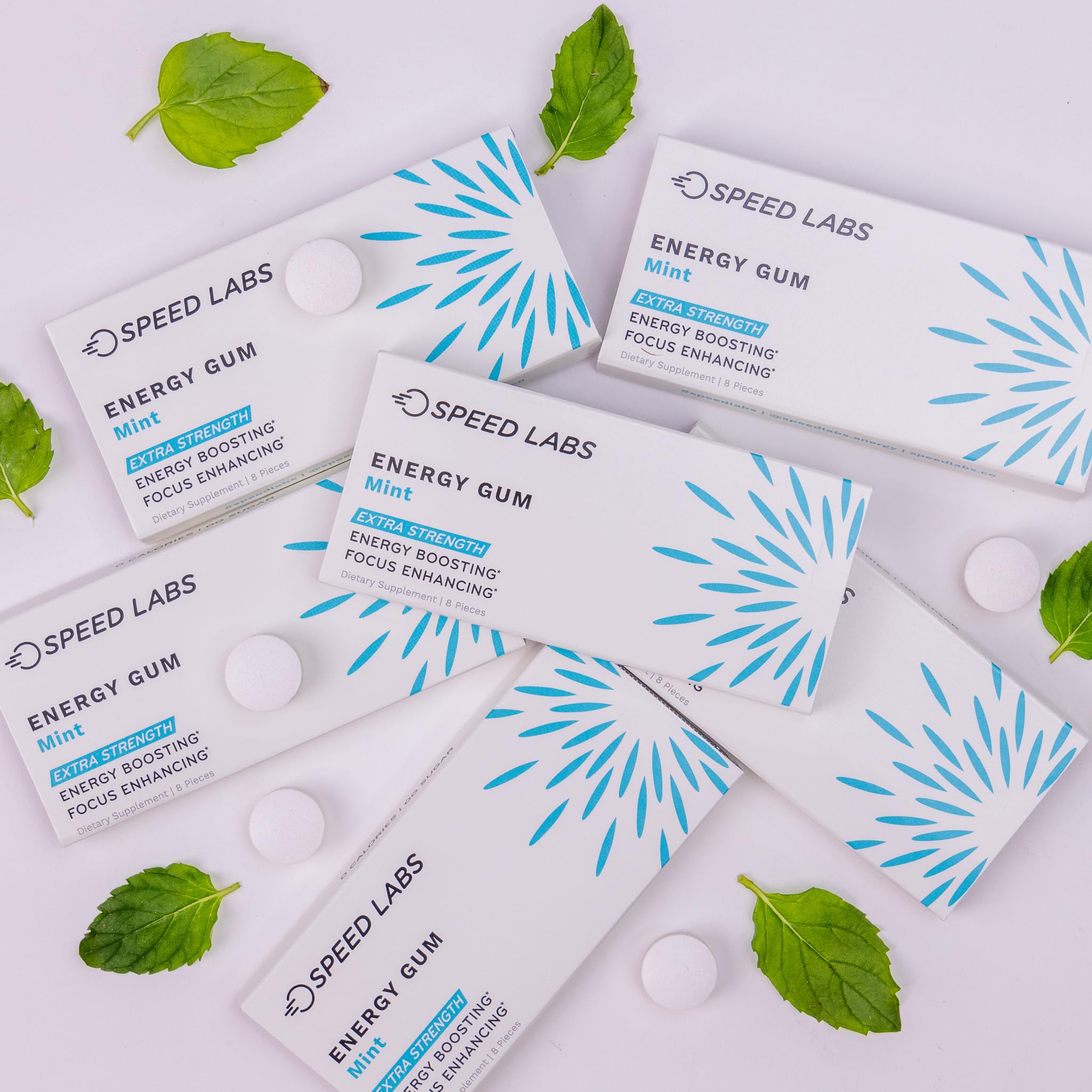Speed Labs Goma energizante, uso en oficina para enfoque sostenido.