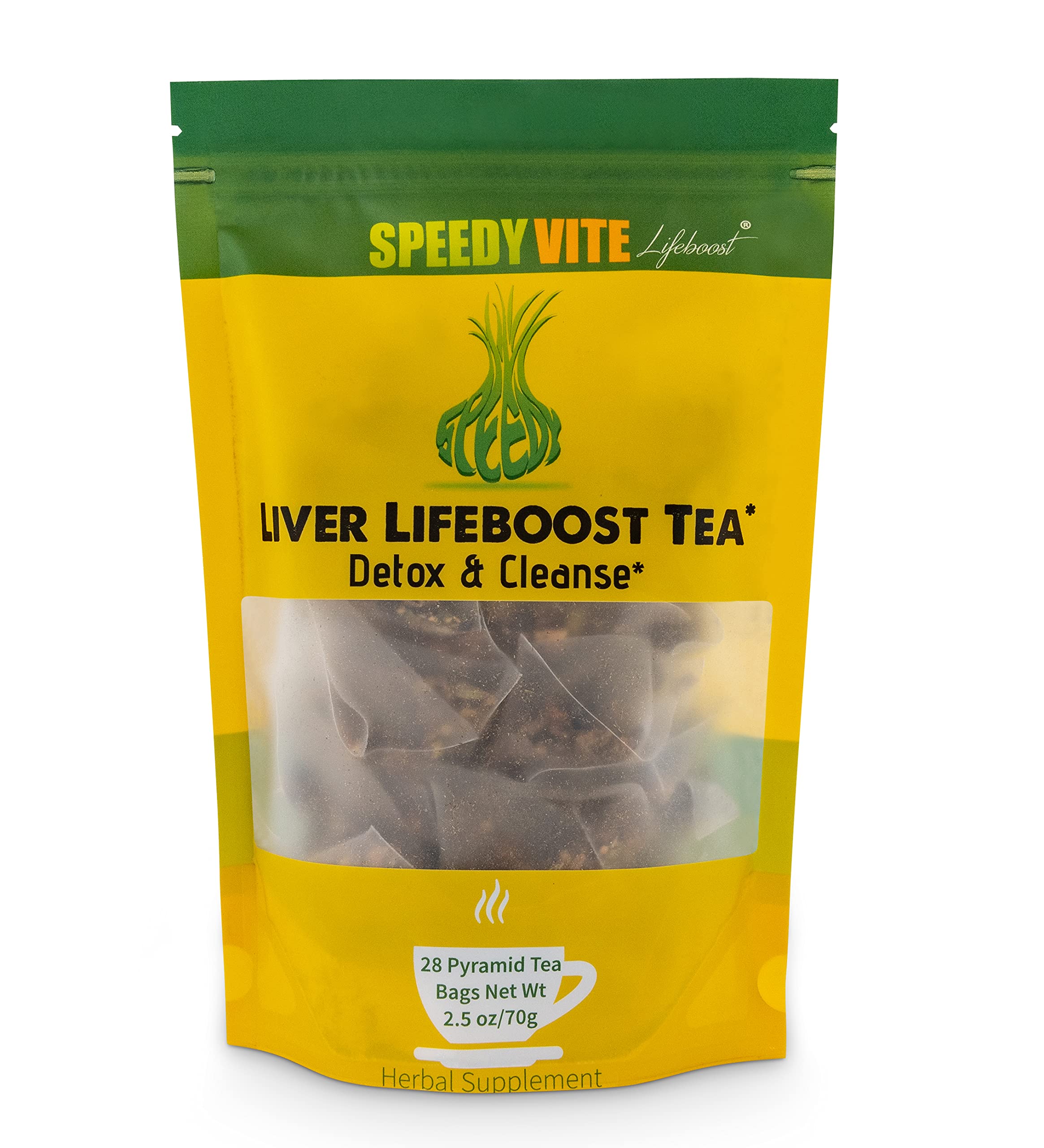 SpeedyVite desintoxicación de hígado con bolsitas de té para uso diario y bienestar.