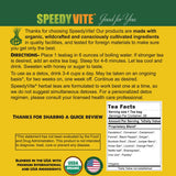 SpeedyVite té desintoxicación de hígado en taza de té para ritual vespertino relajante.