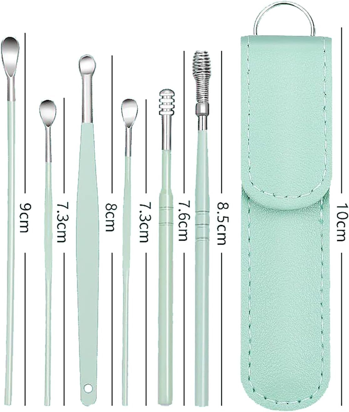Speetop conjunto de 6 herramientas para cerumen adecuado para hogar y viaje