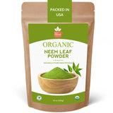 SPICY ORGANIC Neem Powder en envase de 16 oz para cabello saludable y piel radiante.