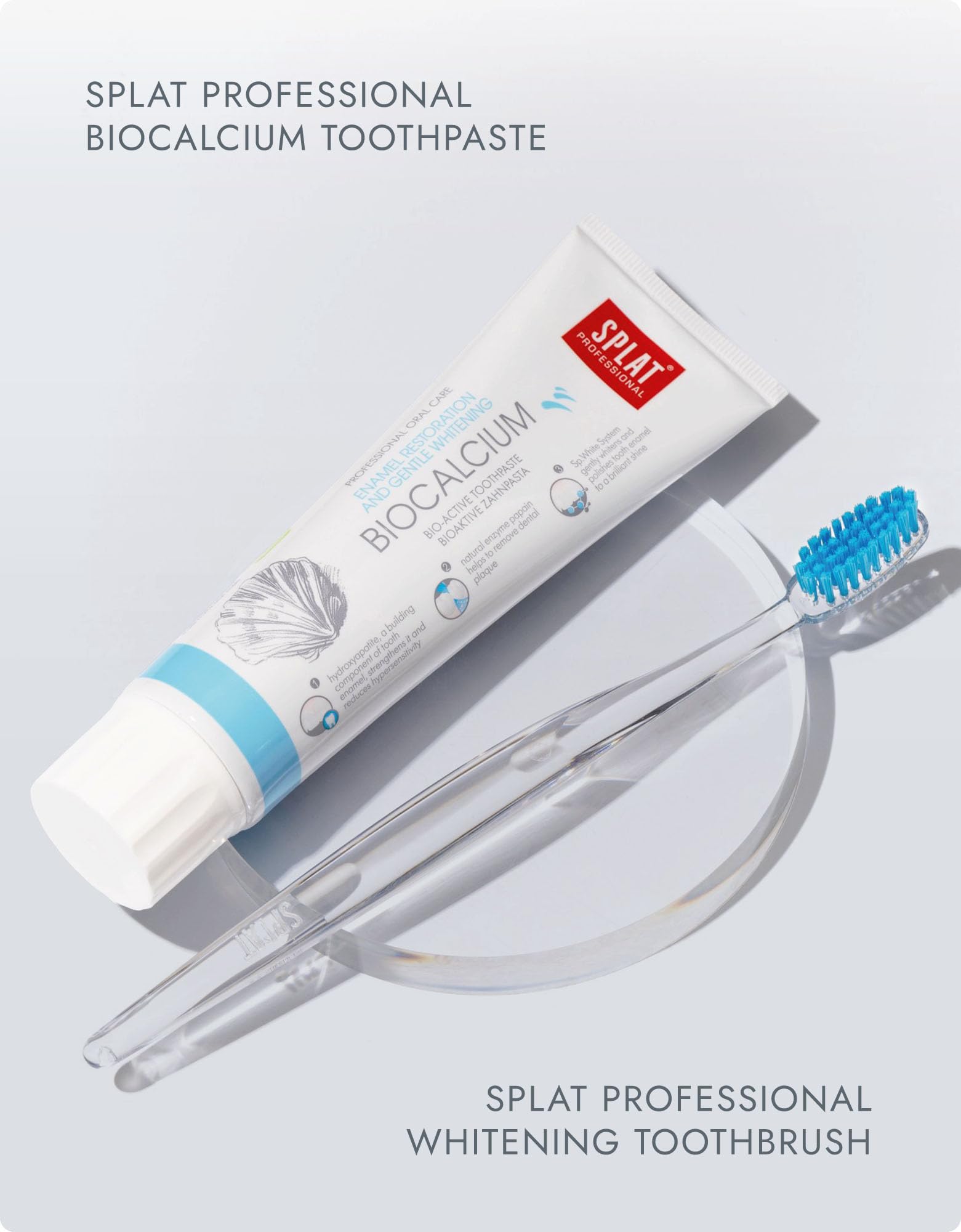 SPLAT Profesional Hidroxiapatita refuerza la estructura dental.