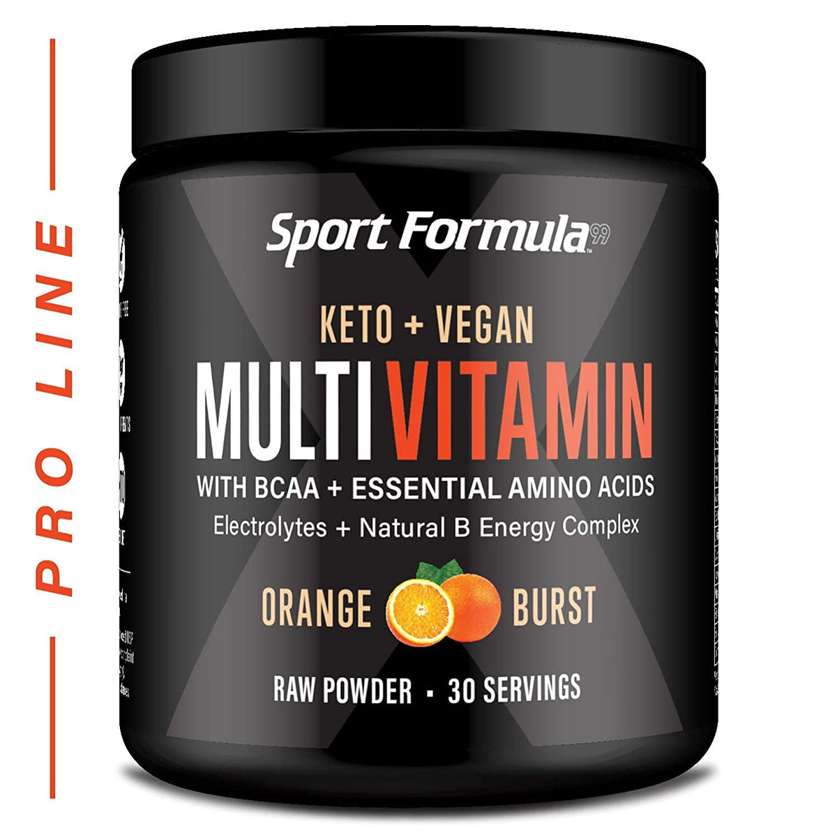 Sport Formula 99, polvos multivitamínico sabor naranja para energía sostenida