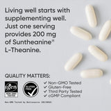Sports Research L-Theanine, aceite de coco, cápsulas para absorción eficiente.