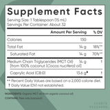 Sports Research Aceite MCT Orgánico para batidos de proteína, sabor neutro