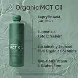 Sports Research Aceite MCT Orgánico sin sabor, ideal para té