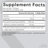 Sports Research Aceite de Onagra, sello de calidad sin gluten ni soja