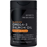 Sports Research Salmon Oil: bote de aceite de salmón sockeye para uso diario.
