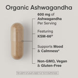 Sports Research Ashwagandha etiqueta orgánica que garantiza origen natural