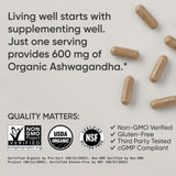Sports Research Ashwagandha extracto KSM-66 de espectro completo