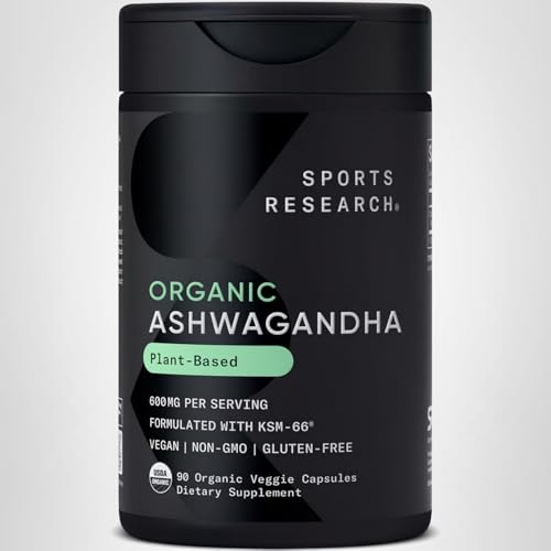 Sports Research Ashwagandha certificado gluten-free y no transgénico