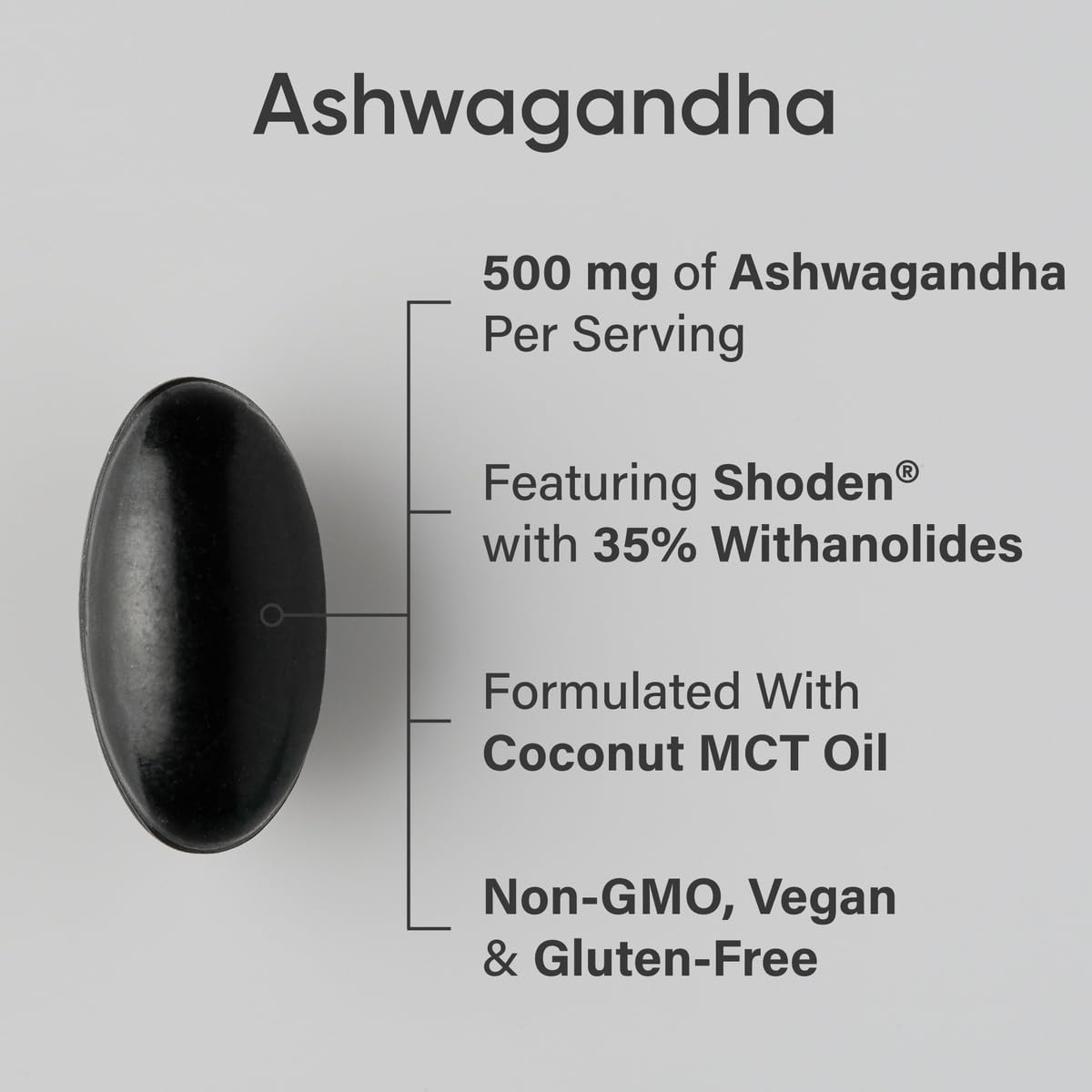 Sports Research Ashwagandha con Shoden y 35% withanolides para mayor biodisponibilidad.
