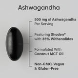 Sports Research Ashwagandha con Shoden y 35% withanolides para mayor biodisponibilidad.