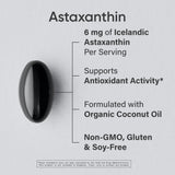 Sports Research Astaxantina cápsulas blandas, apoyo a piel y ojos.