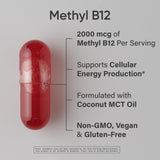 Sports Research Vitamina B12 cápsulas líquidas para absorción rápida