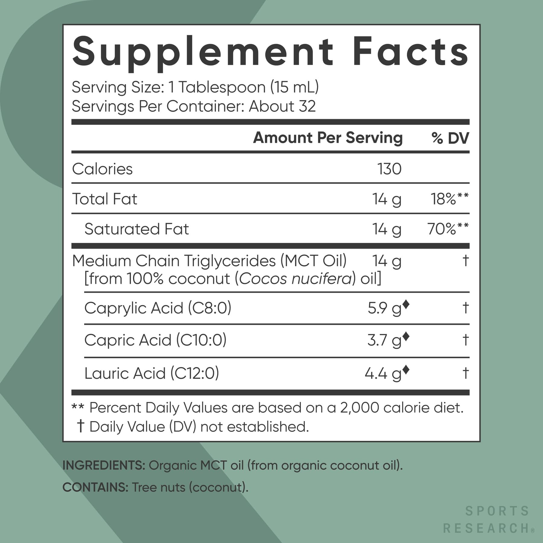 Sports Research Batido keto con MCT orgánico, textura cremosa y saciante